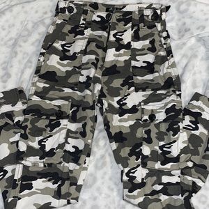 Camouflage cargo pants